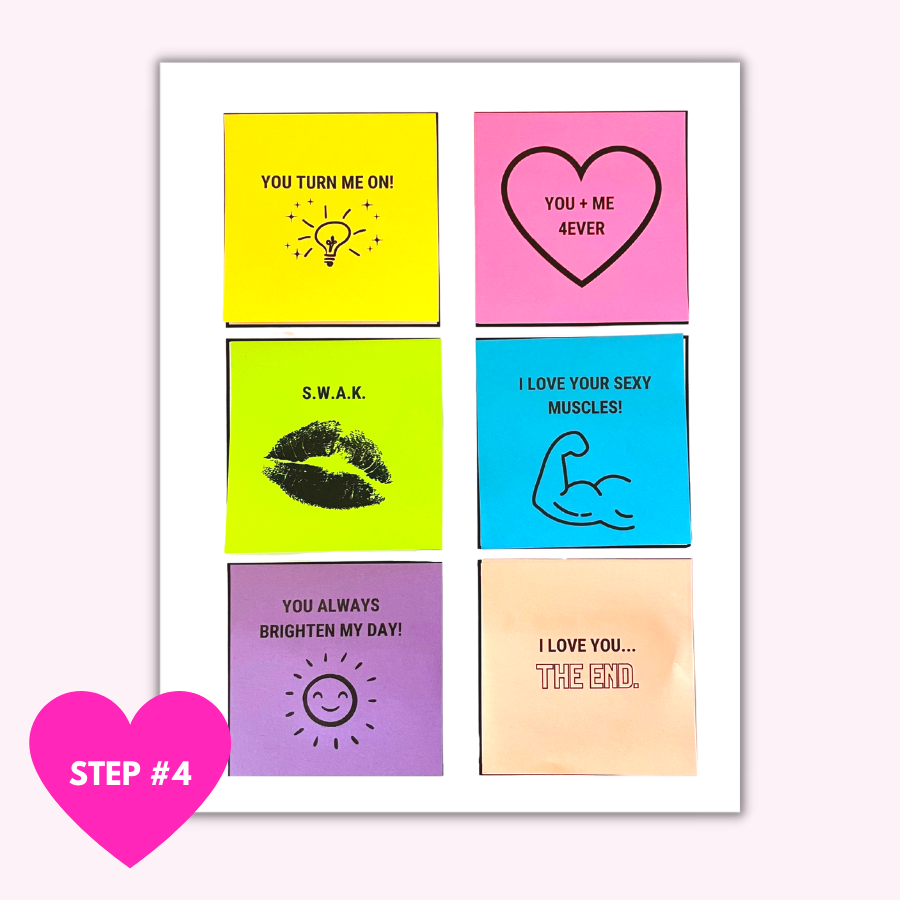 cute love sticky notes for her
