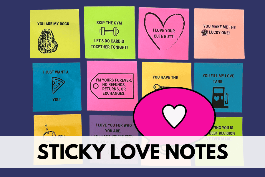 sticky love notes