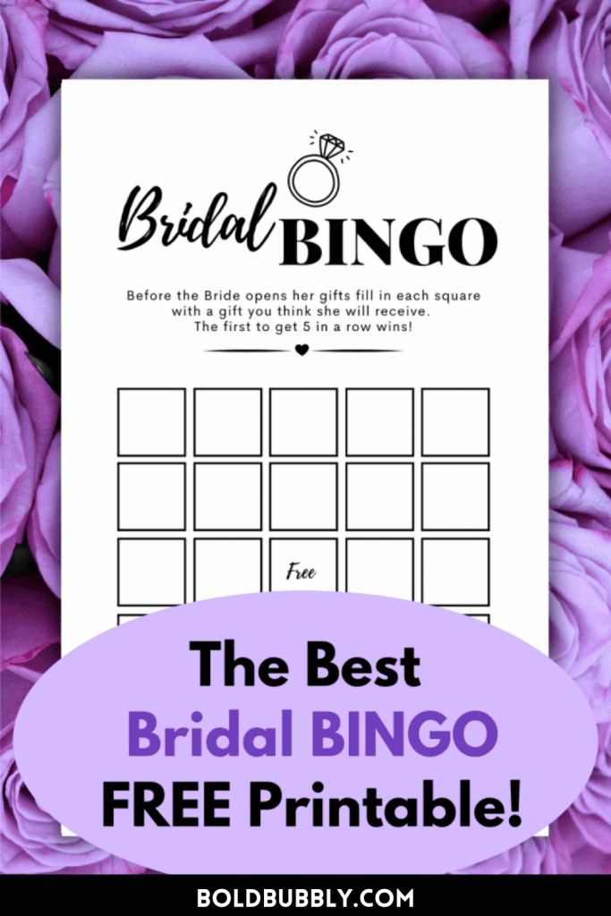 bridal shower bingo generator