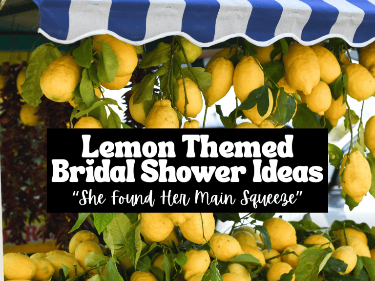 lemon themed bridal shower