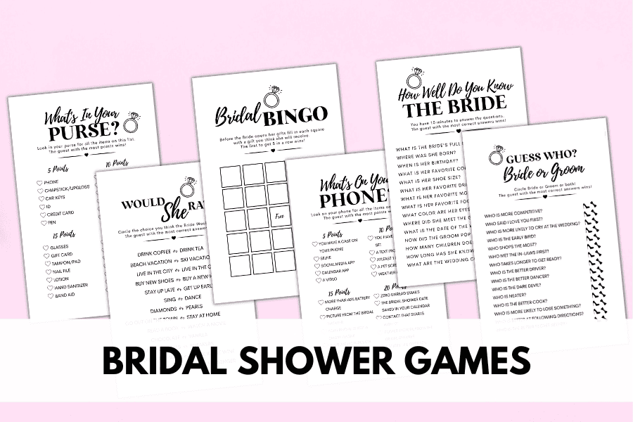 bridal shower games