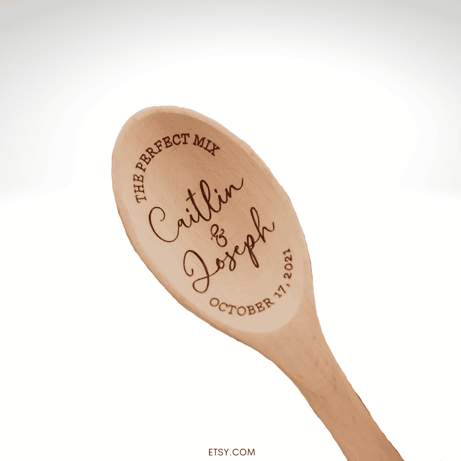 the perfect mix spoon bridal shower gift