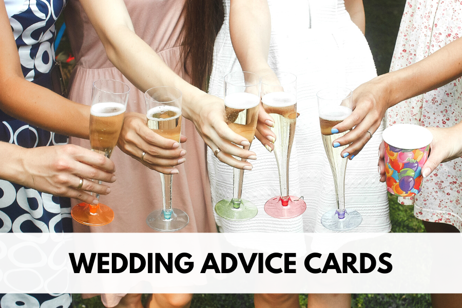 wedding advice cards