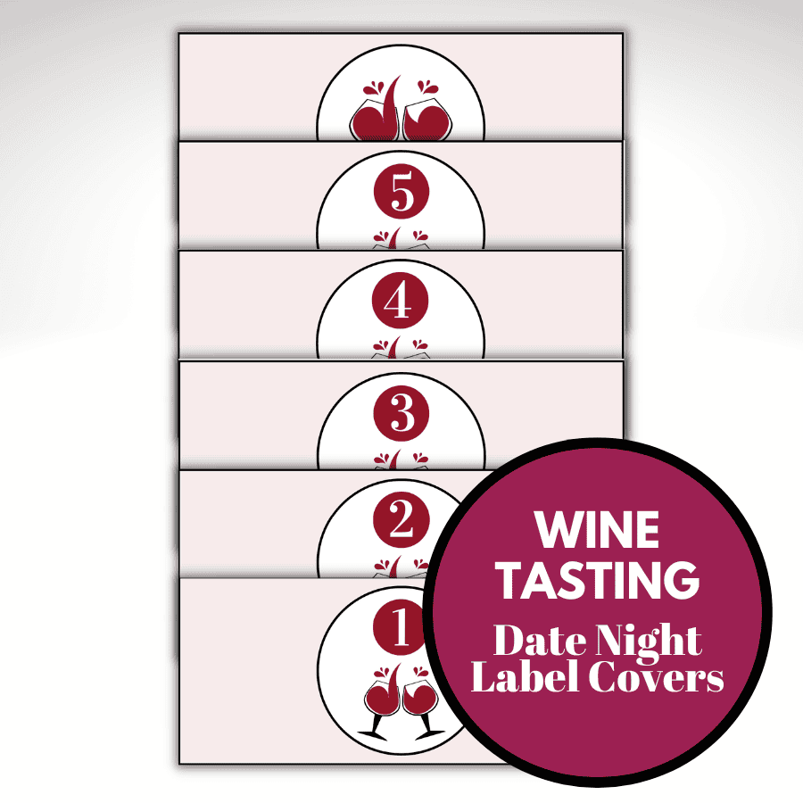 wine tasting date night label covers