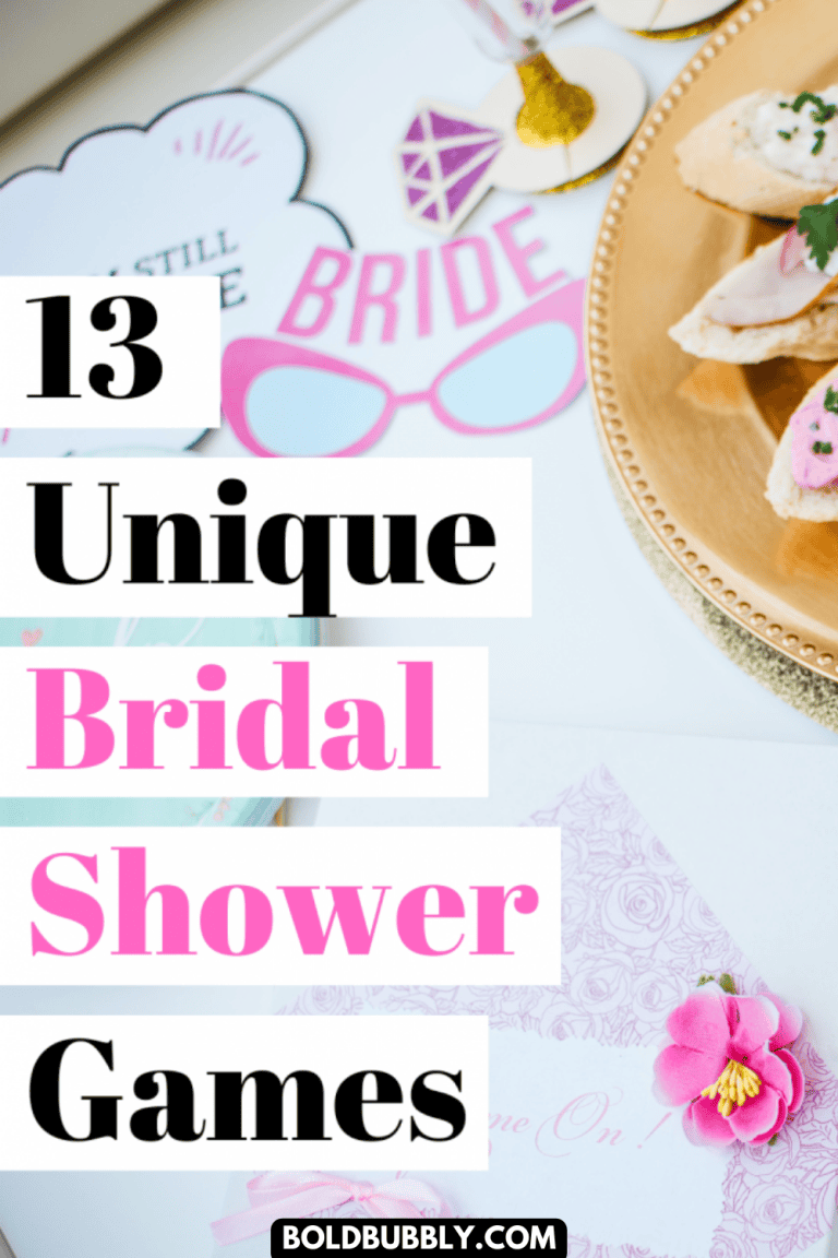 13 Unique Bridal Shower Games Guests Will Truly Love Playing Bold & Bubbly