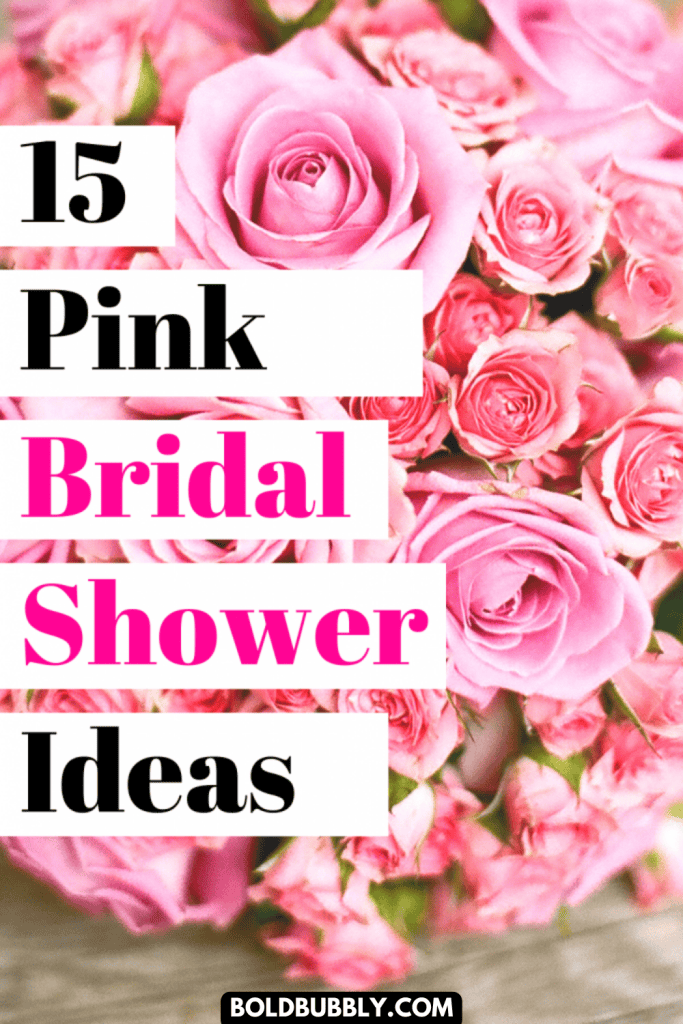 pink bridal shower ideas