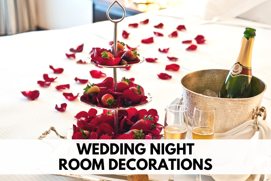 wedding night room decorations