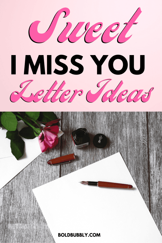 missing and thinking of you love letters for her
