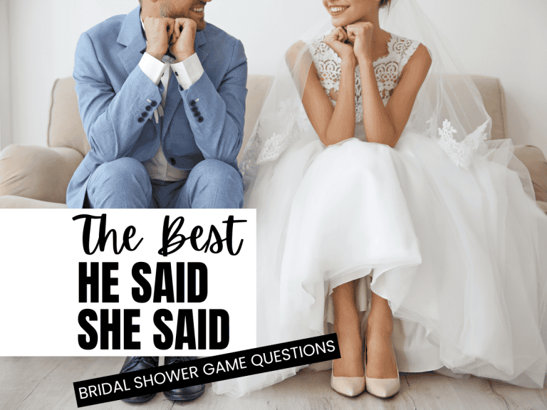 he said she said bridal shower game
