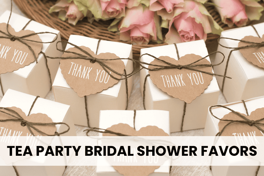 tea party bridal shower favors