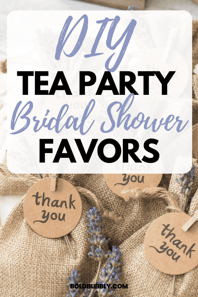 tea party bridal shower favors diy