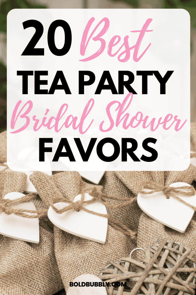 tea party favors for bridal shower