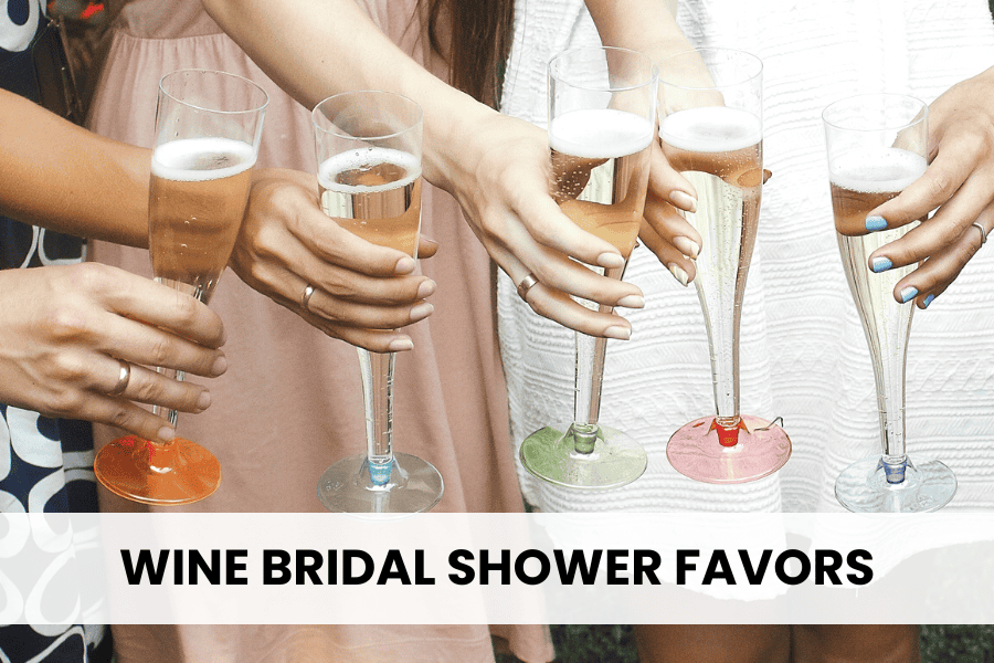 wine bridal shower favors