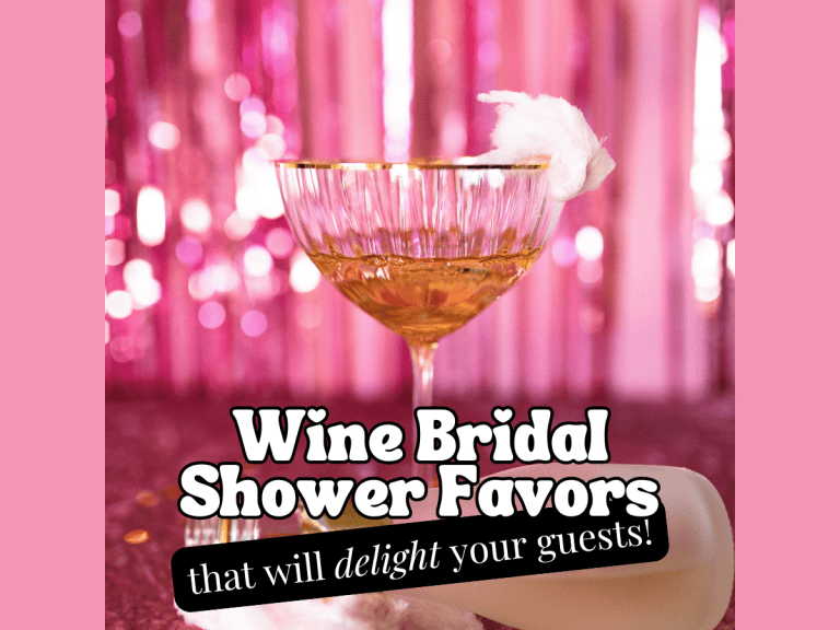 wine bridal shower favors