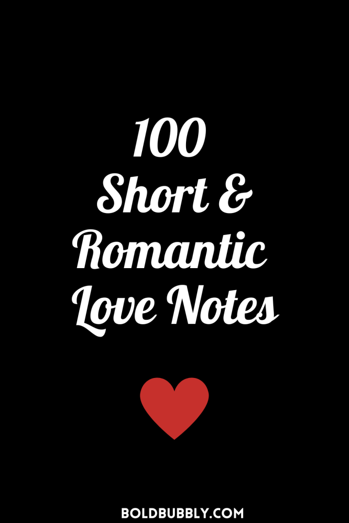 short love notes for him