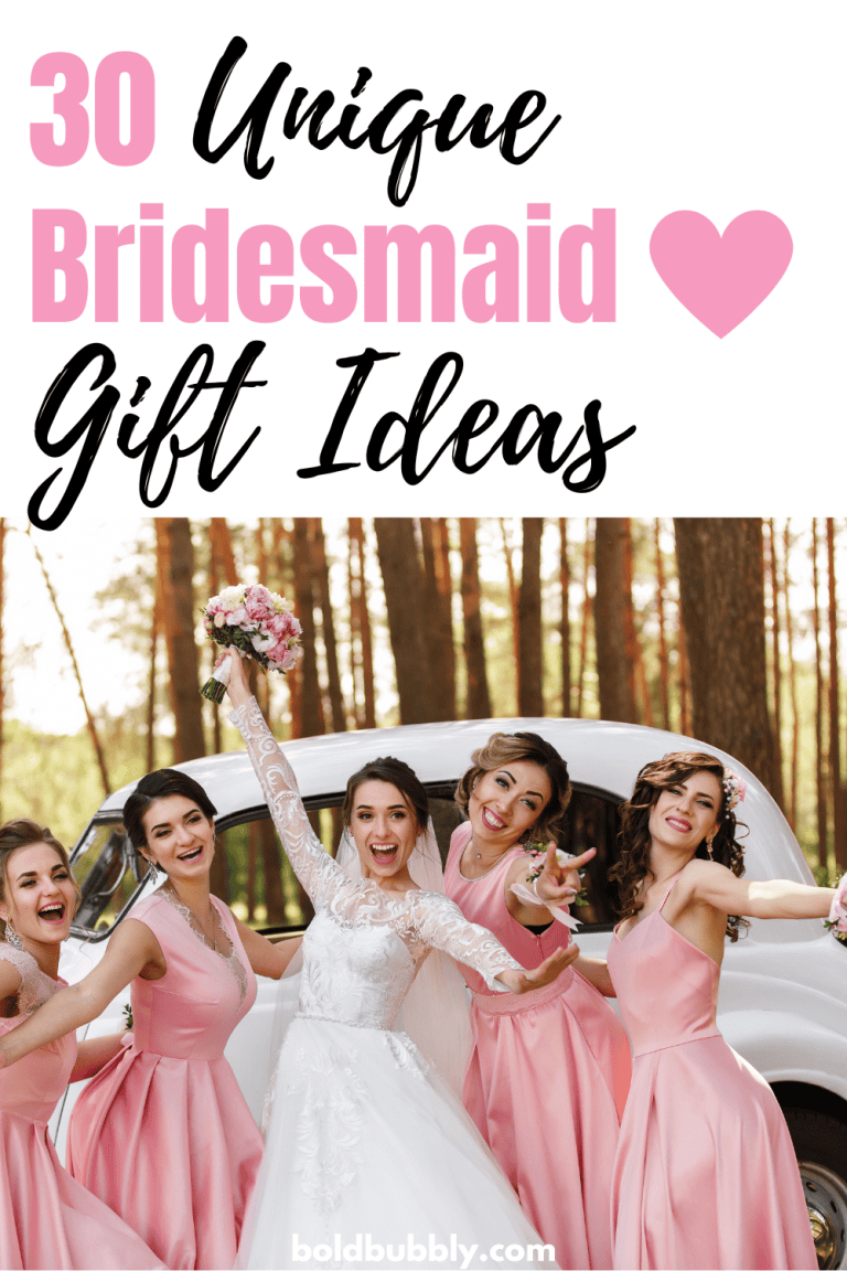 30 Cute Bridesmaid Gifts That Aren't Cheesy Bold & Bubbly