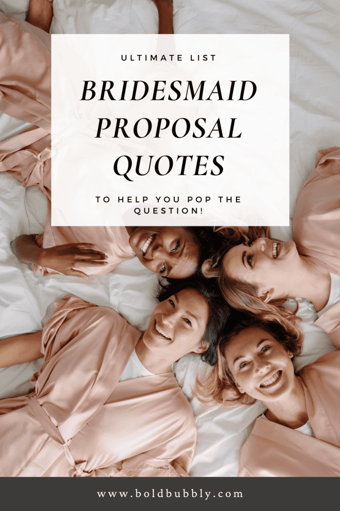 bridesmaid proposal message