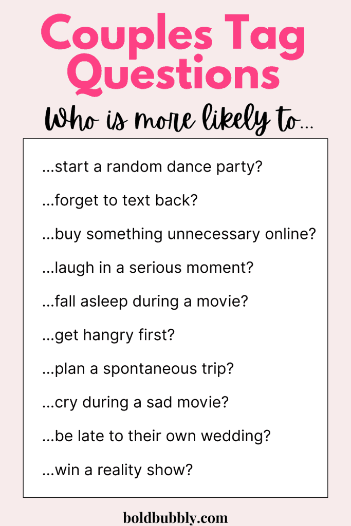 couples tag questions who is more