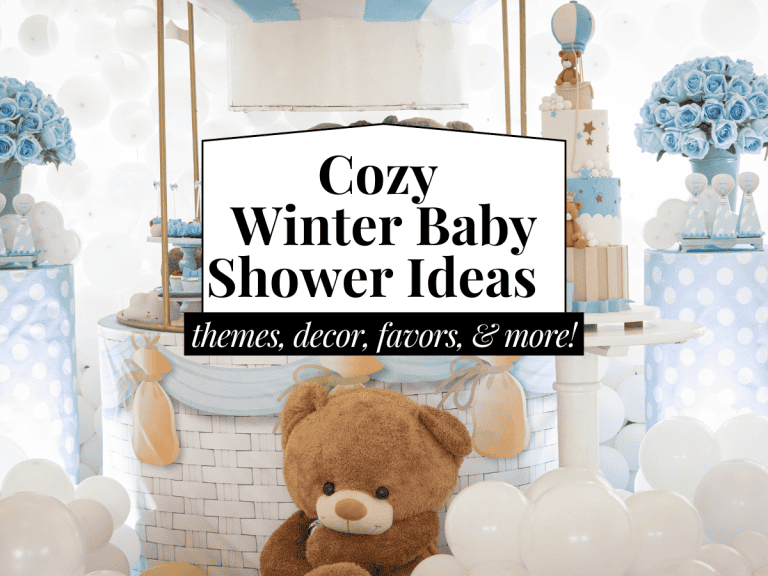 winter baby shower ideas