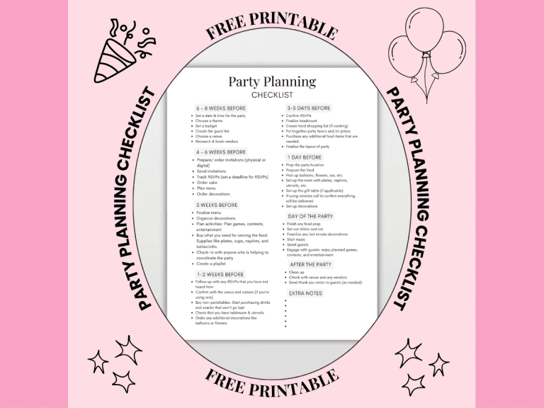 party planning checklist